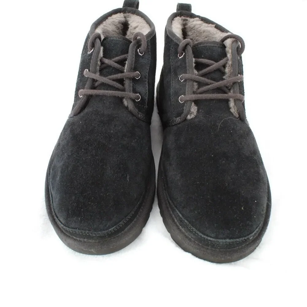 UGG NEUMEL Black Suede Sherpa Lined Chukka Boot 3236 Men Size 11